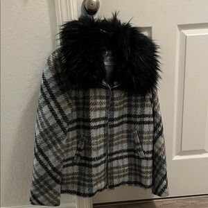 Angeleno Jacket with Faux Fur Collar